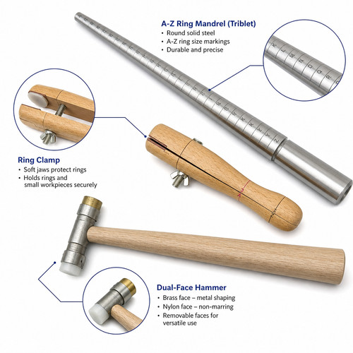 Round steel ring mandrel - steel,