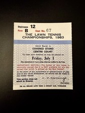 Stefan Edberg 1983 Junior Wimbledon Title Ticket - Grand Slam Year -Hall Of Fame