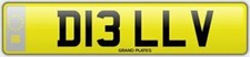 DEREK DEL V DELL NUMBER PLATE
