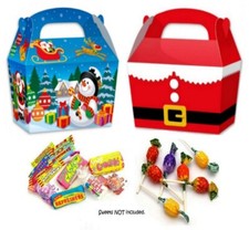 Christmas Novelty Table Present Favour Bag Box - Mini Treat Sweet Gift Boxes 