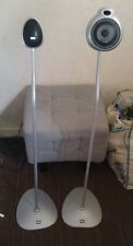 Klegg speaker stands.KG-020S. Pair of silver stands  Home cinema surround sound