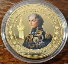 Admiral Horatio Nelson 2015 Pride Of The Seas Golden Crown Collection TDC Coin