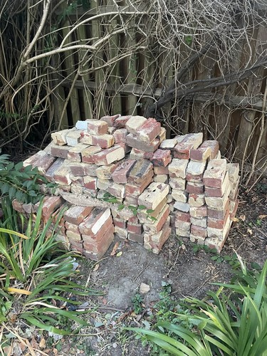 Reclaimed bricks from 1960s - bricks,