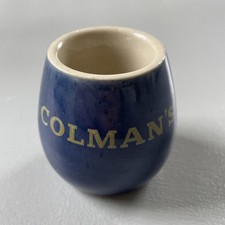 Vintage pottery Colemans Mustard Pot Denby 