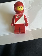 Original  Vintage 1980s LEGO Spacemen Figures- (Black, Blue, Red and Yellow)
