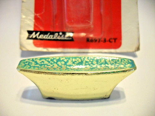 Vintage nos brass turquoise - &,