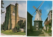 2 x colour postcards -