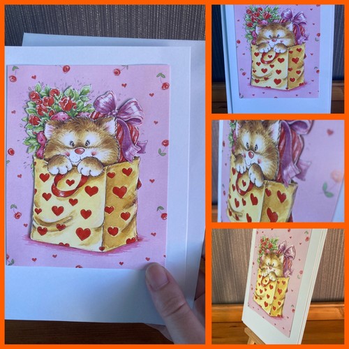 Handmade decoupage card - handmade, 3d