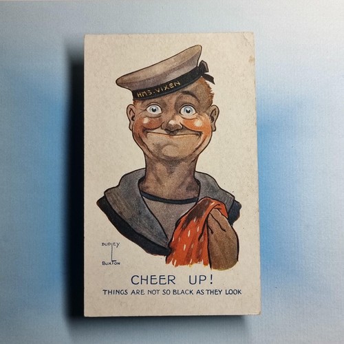 Ww1 military comic postcard - ww1,