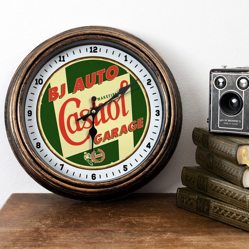 Personalised garage clock - personalised,