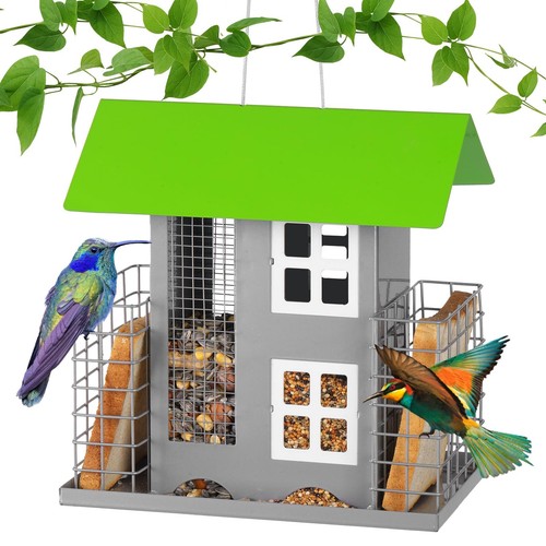 Metal bird feeders squirrel - metal,