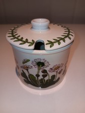 PORTMERION PRESERVE POT & LID....DAISY DESIGN