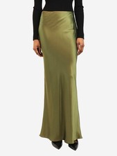 Cult Gaia Green silk maxi