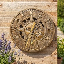 30cm Vintage Sun And Moon Wall