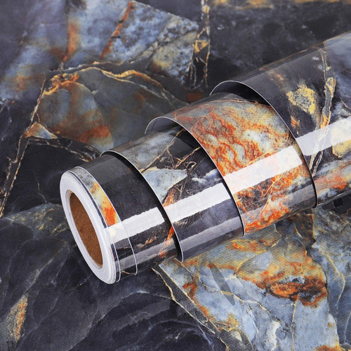 Blue gold marble contact - marble, paper