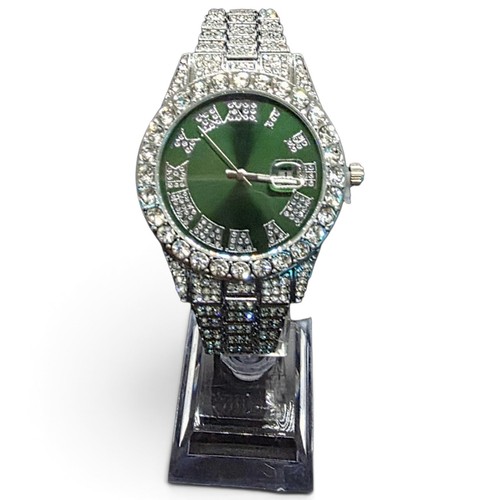 New iced out mens watch - new,