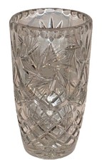 Edinburgh Crystal Star Cut Glass Flower Vase 7”