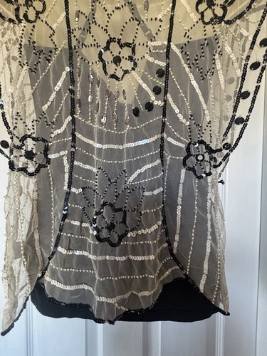 Beaded sequin cardigan bolero - sequin,