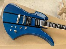Unusual Shape Blue 6 Strings