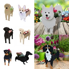 Planter Animal Shaped Dog Shape Planter PVC Garden Decoration Dog Flower Pot