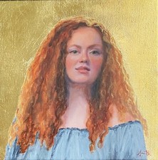 Original oil painting-Redhead