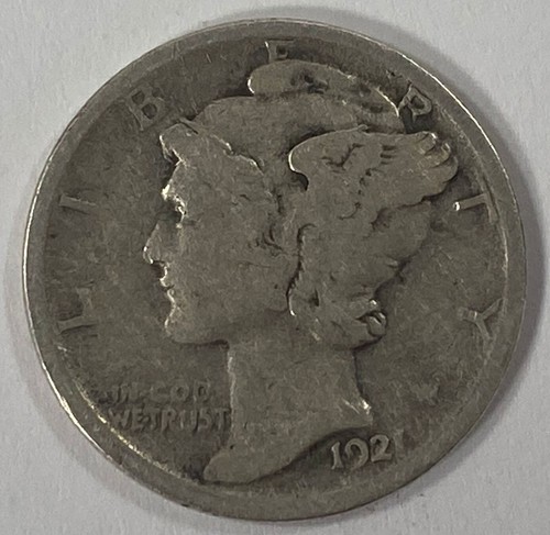 1921 10c mercury - mercury, dime