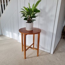Vintage Small Teak Round