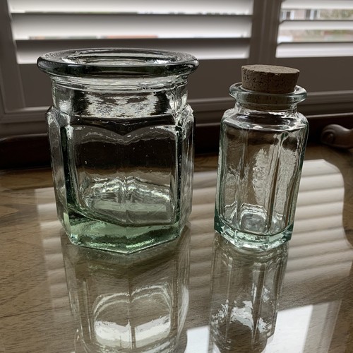 Vintage storage jar - storage, la