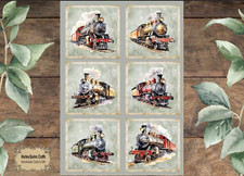 6 x Greeting Card Topper 3.5"