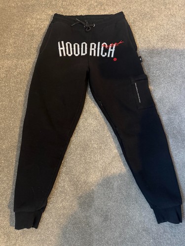 Hoodrich black joggers - hoodrich, mens