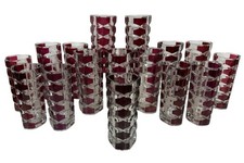 Job Lot x16 Vintage 1970s J.G. Durand Luminarc Rubis French Vases