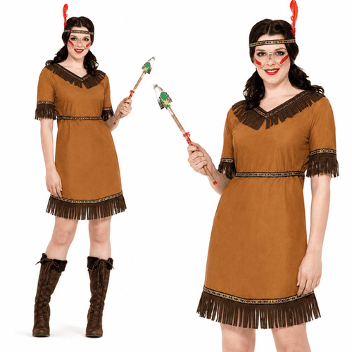 Ladies wild west indian maiden - wild,