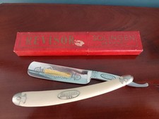 Antique REVISOR Solingen Cut Throat Razor & Case Made in Germany