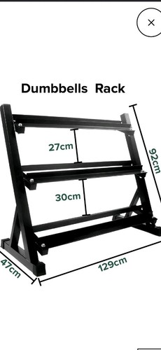 Hex dumbbell rack tier - dumbbell, 3