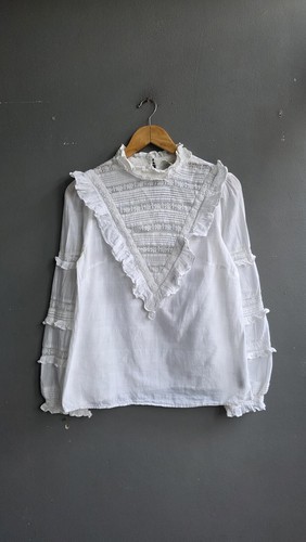 Monsoon white cotton victorian - white,