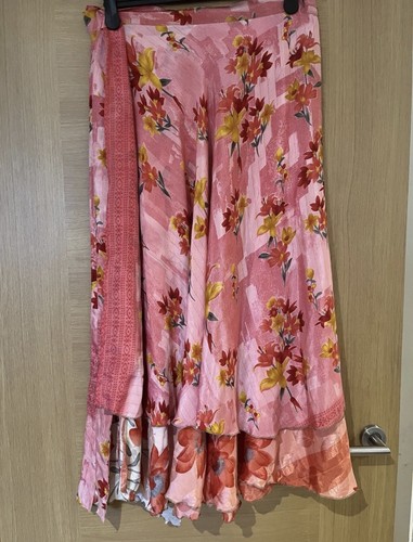 Long multi silk skirt - skirt, maxi