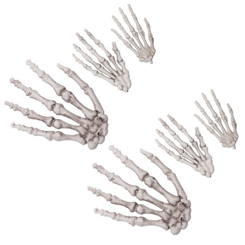 Pairs plastic hands bones - pairs,
