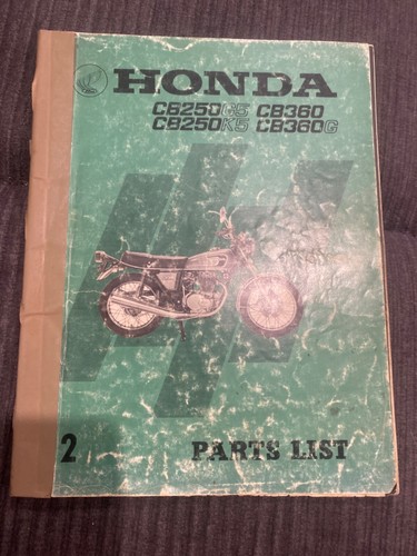 Honda cb250g5 parts list - honda,