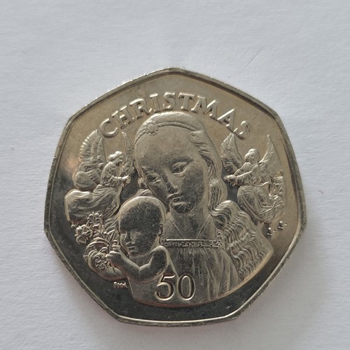 2000 gibraltar christmas 50p - 2000,