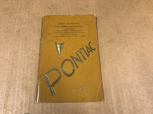 Vintage 1981 pontiac - 1981,