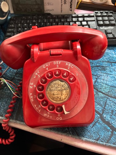 Vintage gpo 706 red rotary - gpo,