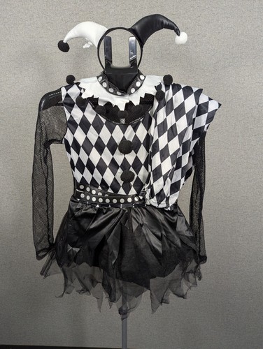 Girls punky jester costume - jester, |