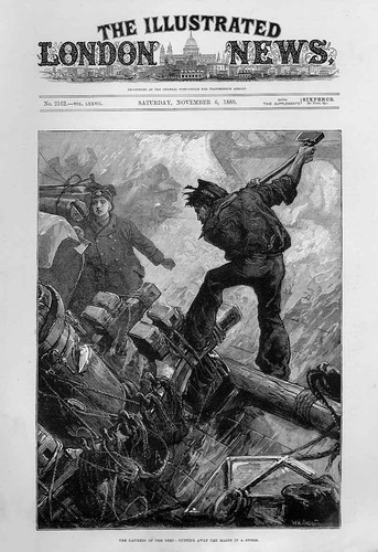 Original old antique print - antique,