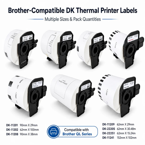 Brother compatible thermal - dk,