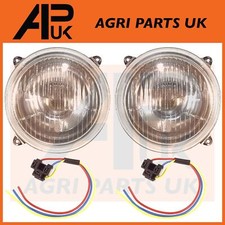 Head Lamp Light Pair & Plugs for Massey Ferguson 240 250 265 275 290 298 Tractor