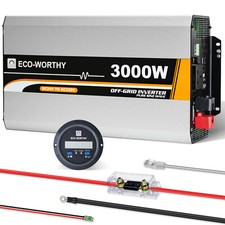 3000W Pure Sine Wave Inverter 24V to 220V Power Converter Solar Home