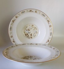 TWO ROYAL DOULTON MANDALAY TC1079 RIMMED BOWLS 205mm  GREAT CONDITION