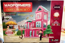 Magformers Sweet House Set 64 Piece Children’s STEM Activity Set Learning Fun