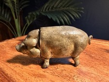Antique Victorian Brass Pig
