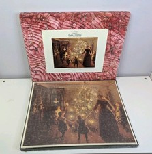 Vintage Optimago Hand Cut Wooden Jigsaw Puzzle Happy Christmas SEALED INSIDE 